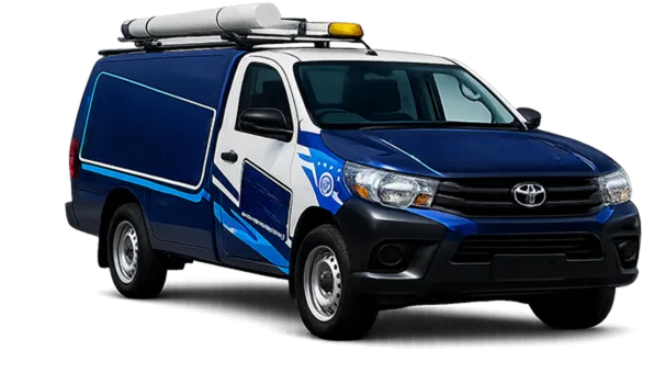 Service van parked on a Greenwich street