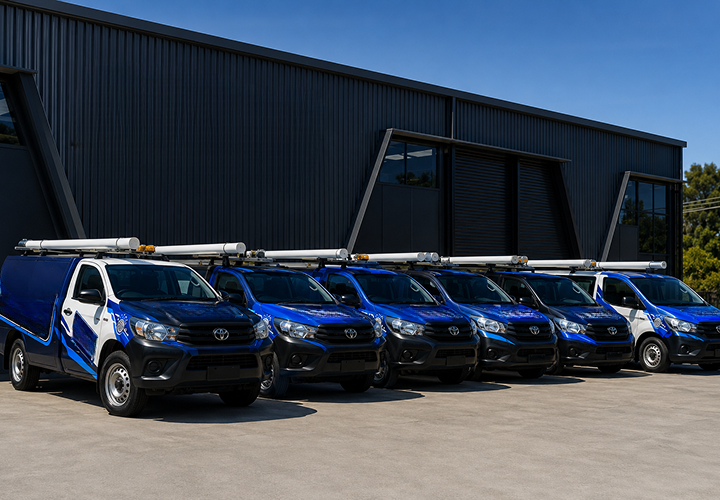Fleet of Greenwich Blocked Drains plumbing vans