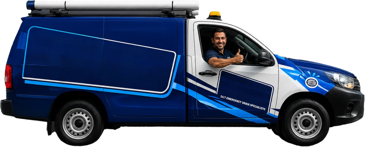 Service van parked on a Greenwich street