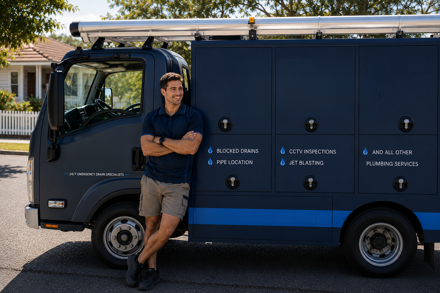 Plumber with Greenwich Blocked Drains van